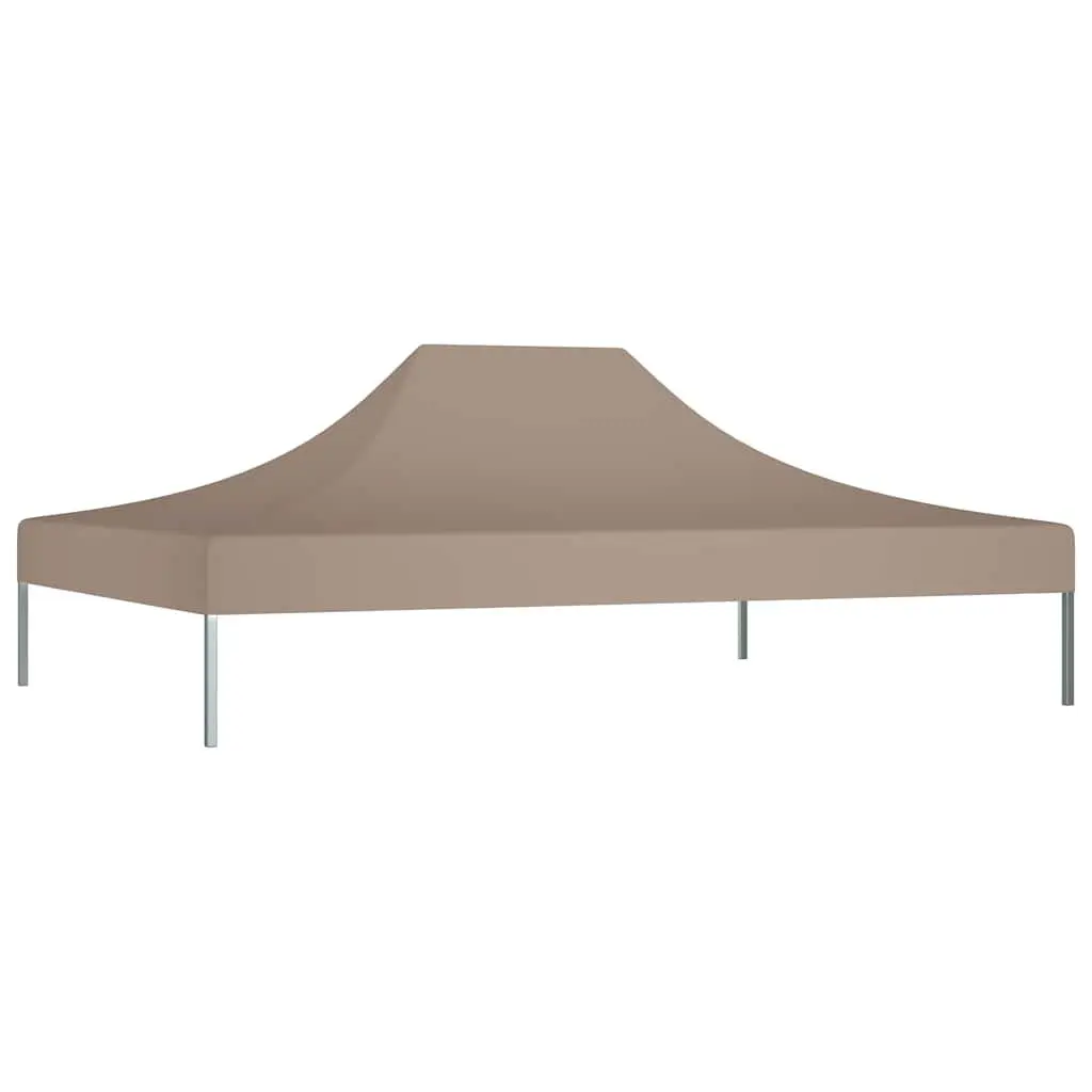 Party Tent Roof Outdoor 4.5x3 m Taupe Replacement Top Cover