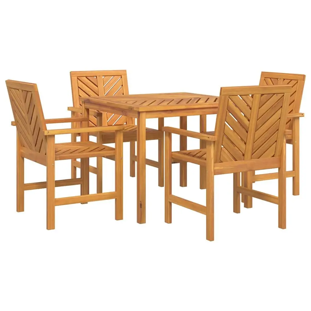 5-Piece Solid Acacia Garden Set