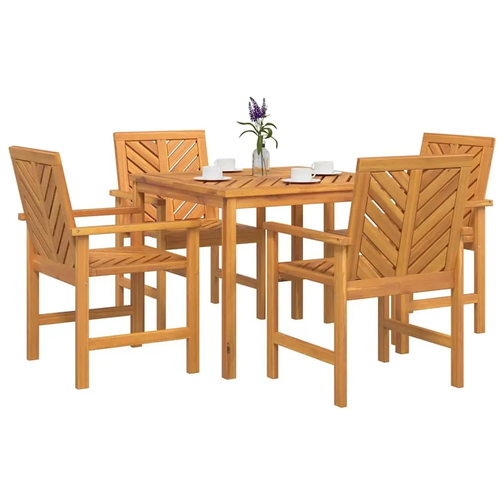 5-Piece Solid Acacia Garden Set
