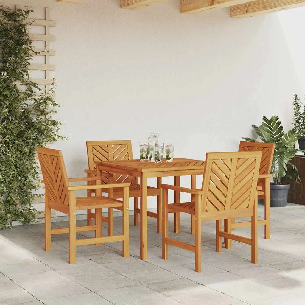 5-Piece Solid Acacia Garden Set