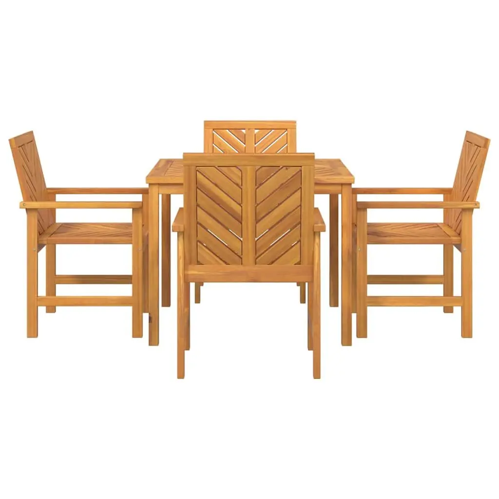 5-Piece Solid Acacia Garden Set