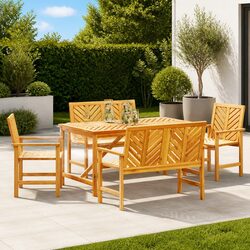 5 Piece Garden Dining Set Specifications and Features