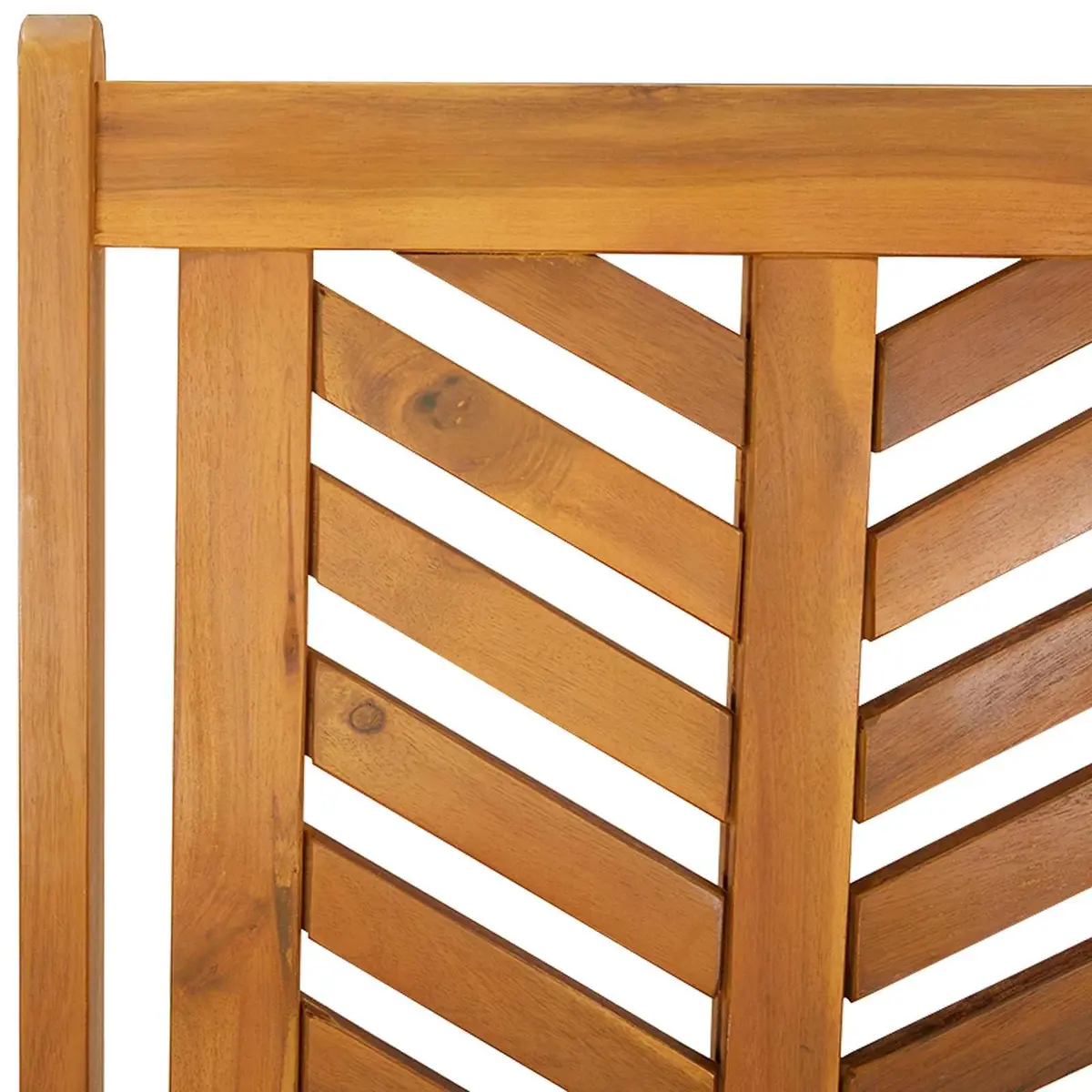 Garden Dining Set Outdoor Patio 3 Piece Brown Solid Acacia Wood Table Chairs