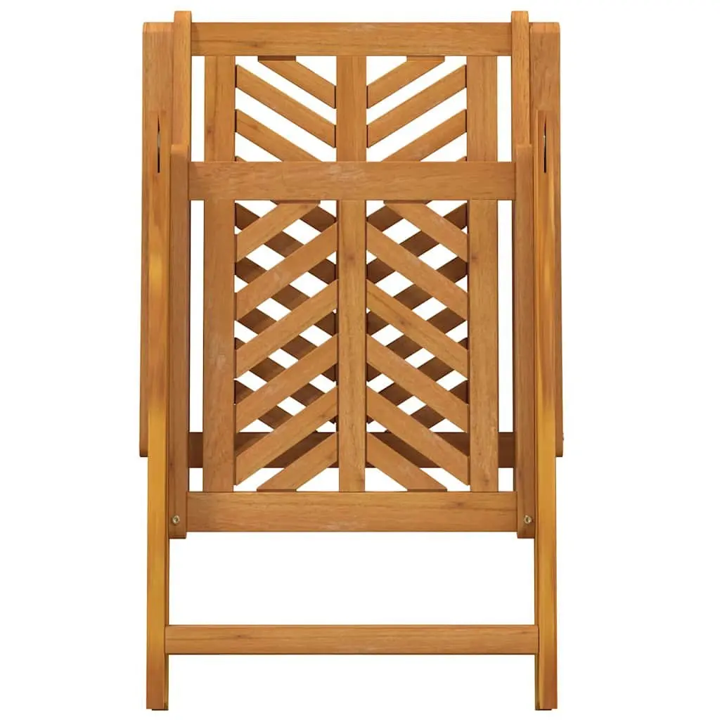 Garden Dining Set 3 Pieces Outdoor Use Solid Acacia Wood Brown
