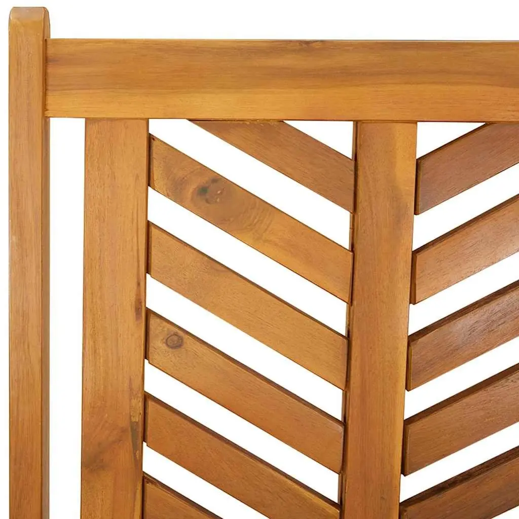 Garden Dining Set 3 Pieces Outdoor Use Solid Acacia Wood Brown