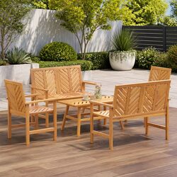 Specifications of 5-Piece Garden Lounge Set