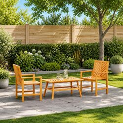 3-Piece Garden Lounge Set: Dimensions & Specs Included