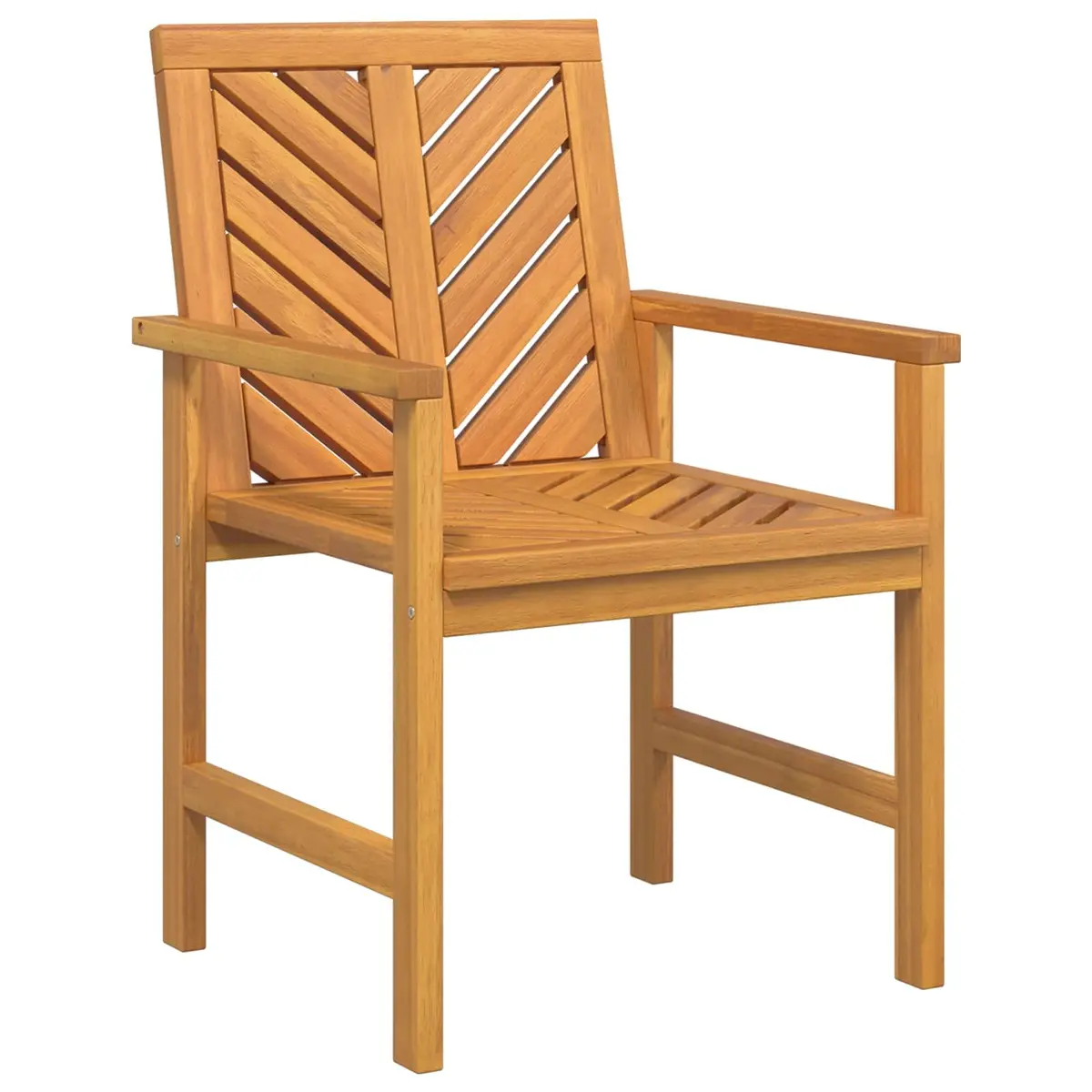 Garden Lounge Set Outdoor Furniture 3 Piece Brown Acacia Wood