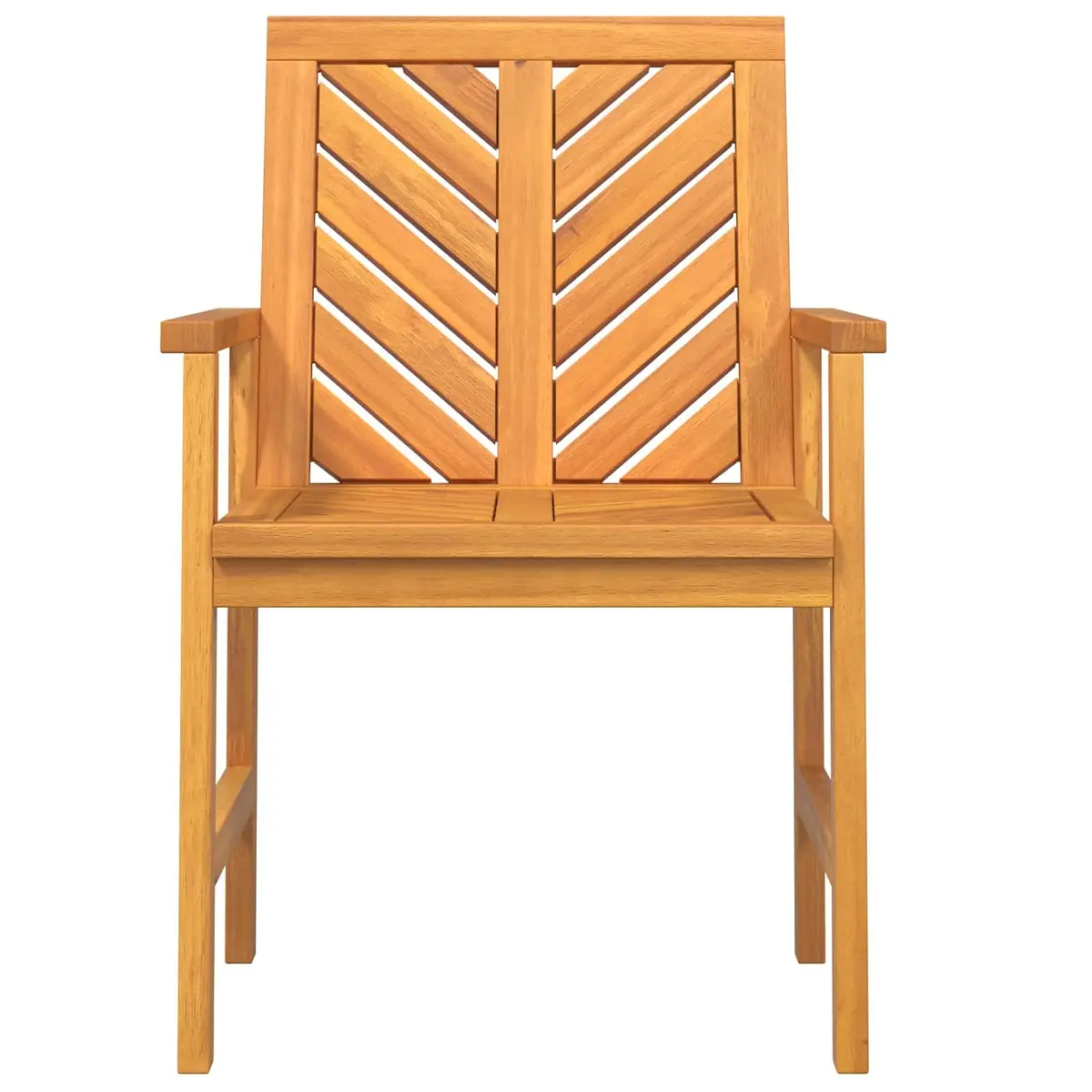 Outdoor Dining Chair Set 6 Piece Acacia Wood Garden Terrace Backyard Seating