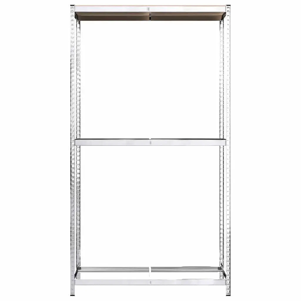 2-Layer Tire Rack Garage Organizer Steel Storage Shelf 110x40x180 cm Silver