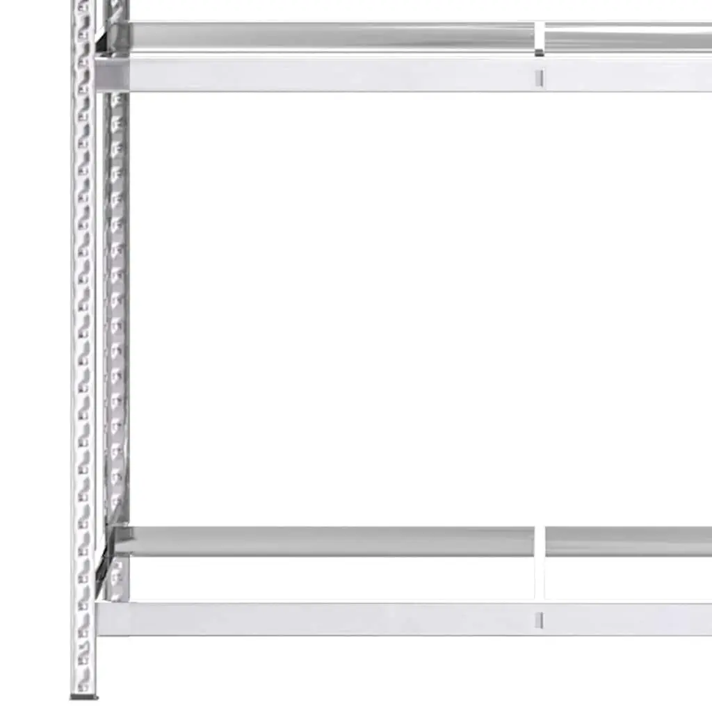 2-Layer Tire Rack Garage Organizer Steel Storage Shelf 110x40x180 cm Silver