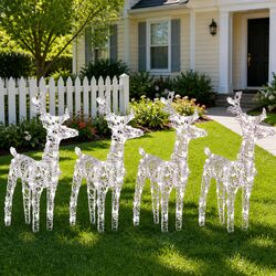 Specifications of 4 Acrylic Reindeer Lights with 160 LED Count