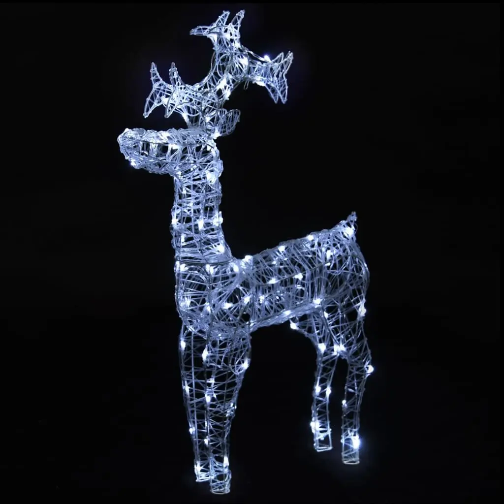 Reindeer Christmas Decorations 2pc LED