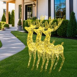 Product Details: Acrylic Reindeer Lights with 250 LEDs
