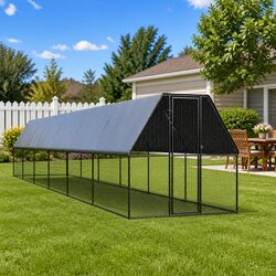 Specifications of Chicken Coop Cage 2x12x2 m Galvanised Steel