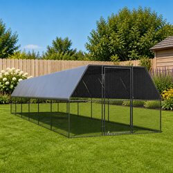 Specifications of the 3x12x2 m Galvanised Steel Chicken Cage