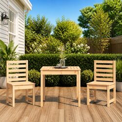 Specifications of the 3 Piece Garden Bistro Set in Brown