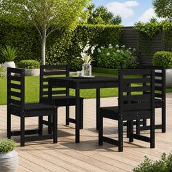 5 Piece Black Dining Set – Dimensions & Specs Included