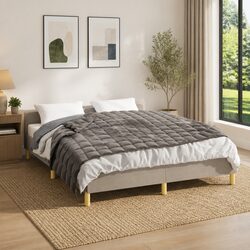 Grey Weighted Blanket 122x183cm 9kg – Hypoallergenic & Durable
