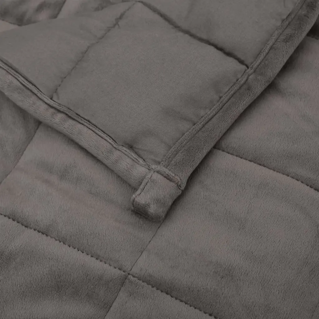 Weighted Blanket Grey 122x183cm 9kg Sleeping Aid Pressure Therapy Bedding