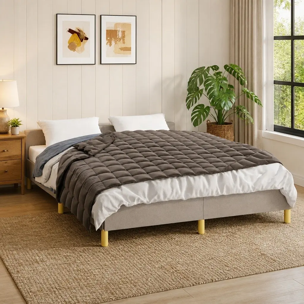 Weighted Blanket 152x203 cm 11 kg with Dual-Sided Fabric