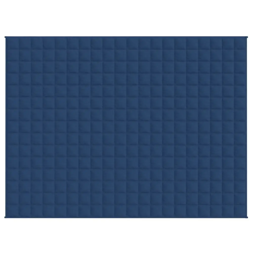 Weighted Blanket Blue 152x203 cm 11 kg Sleep Aid Pressure Bedding Quilt