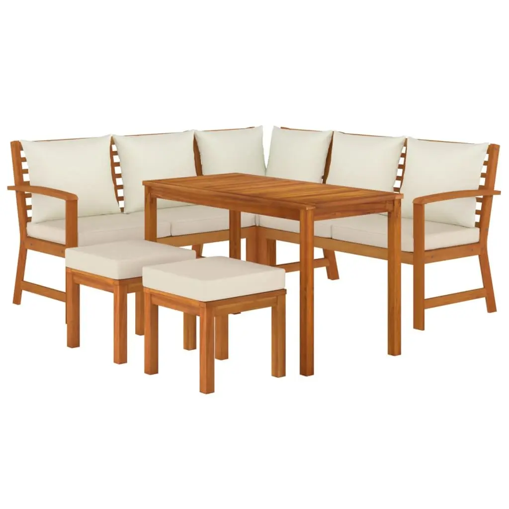 6-Piece Outdoor Dining Set with Cushions