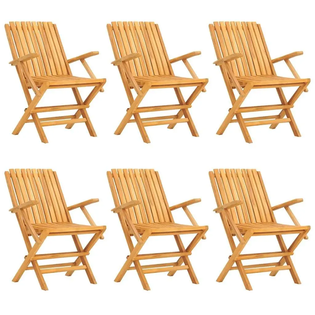 7 Piece Solid Teak Wood Garden Dining Set