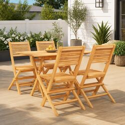 Specifications for 5 Piece Outdoor Teak Dining Set