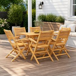 Specifications of 7 Piece Garden Dining Set - Foldable