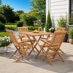 Detailed Specs for 5 Piece Outdoor Garden Dining Set