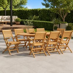 Specifications for 8 Folding Garden Chairs: 55x62x90cm