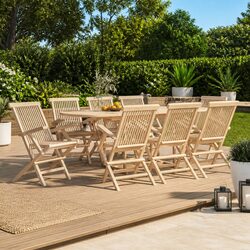 Folding Garden Chairs 8 pcs - Dimensions 56x61x89 cm