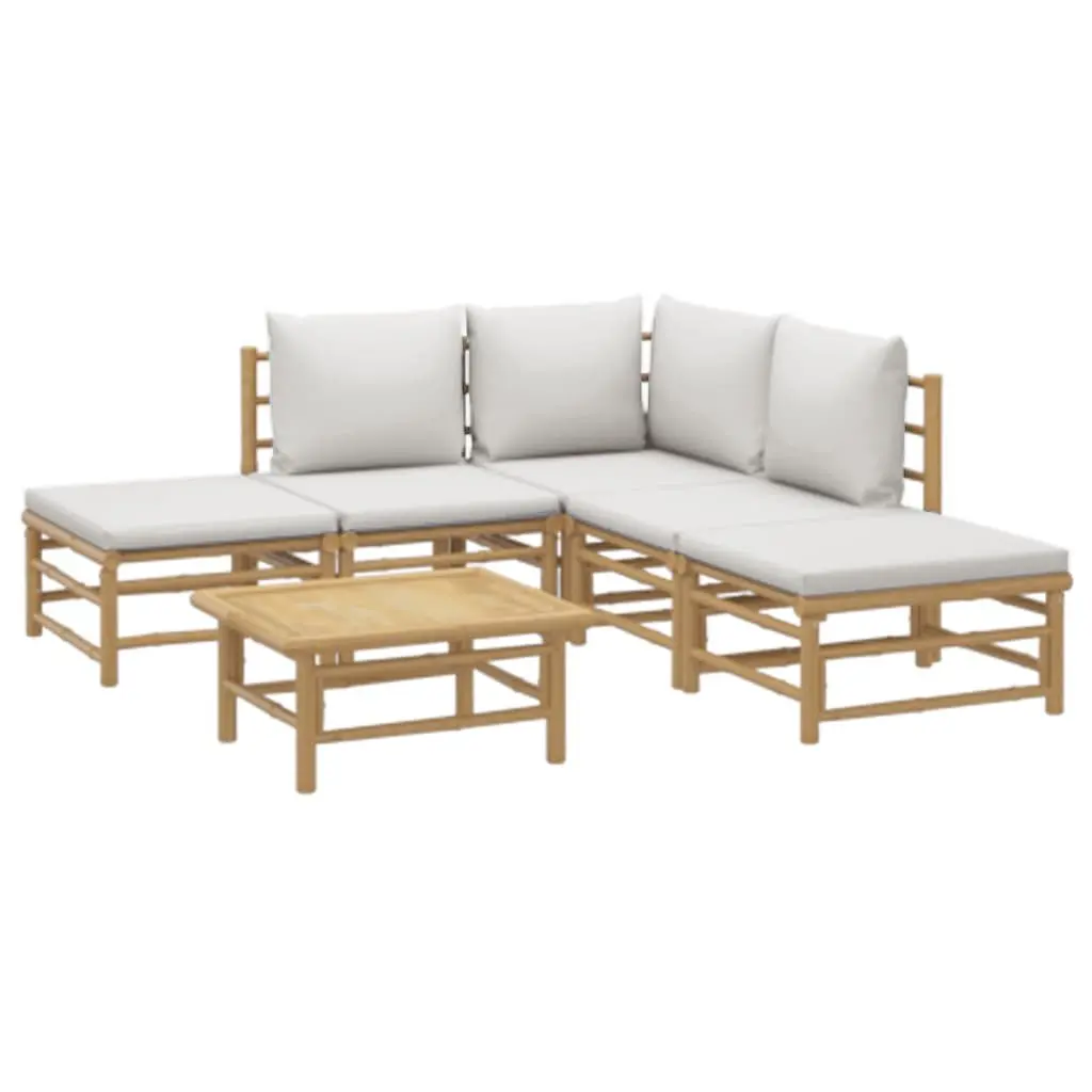 6-Piece Bamboo Garden Lounge Set