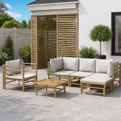 6-Piece Bamboo Garden Lounge Set Specifications