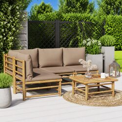 5-Piece Bamboo Lounge Set: Dimensions, Materials, and More