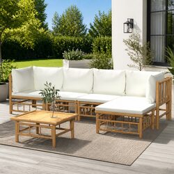 Specifications of 6-Piece Bamboo Garden Lounge Set