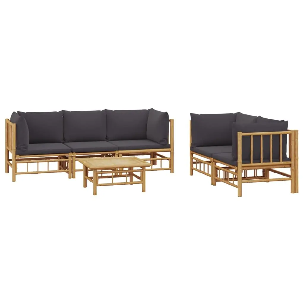 Bamboo 6-Piece Garden Lounge Set