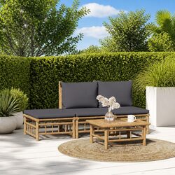 Specifications of the Bamboo Garden Lounge Set - 4 Piece Furniture Set