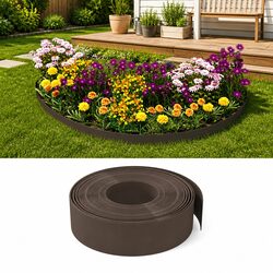 Garden Edging Border 2 Pieces Brown 10 m Specifications