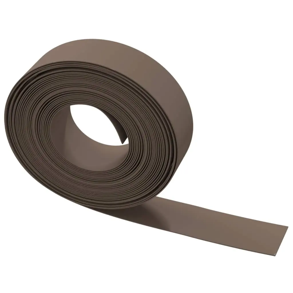 Garden Edging Borders 3 pcs Brown Flexible Lawn Edge 10 m Outdoor Lawn Edging