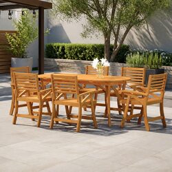 Specifications of 7 Piece Solid Wood Garden Dining Set