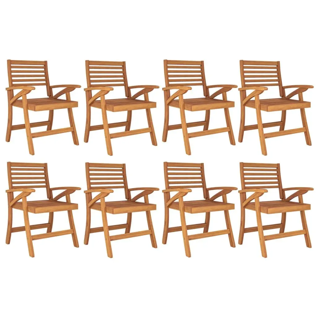9 Piece Solid Acacia Dining Set
