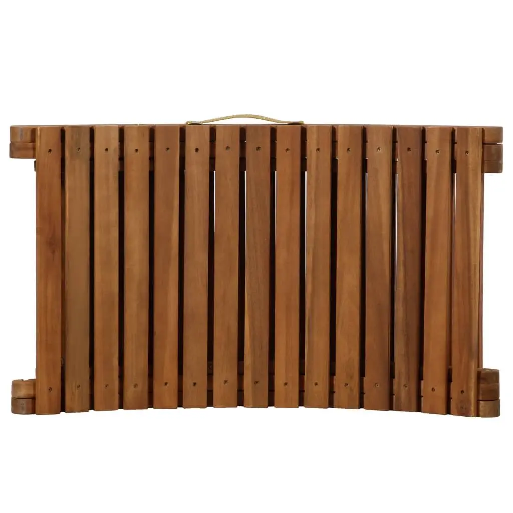 Sun Loungers Set of 2 for Garden Patio Foldable Acacia Wood with Cushions