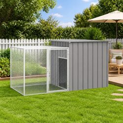 Specifications of Grey Galvanised Steel Rabbit Cage Hutch