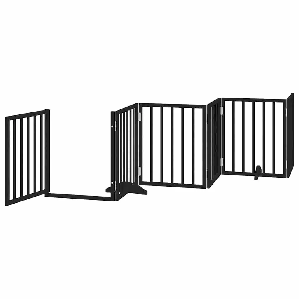 Foldable 15-Panel Dog Gate with Door