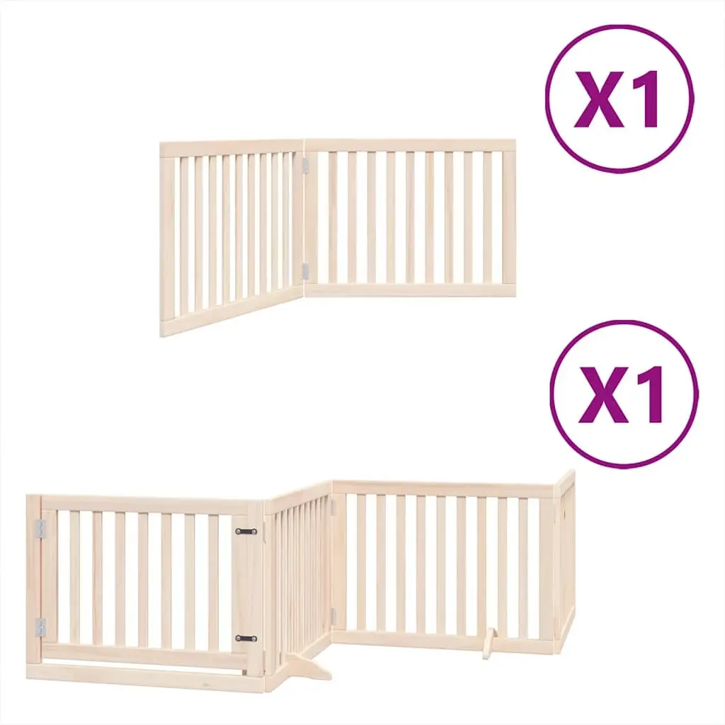 6-Panel Foldable Dog Gate with Lock