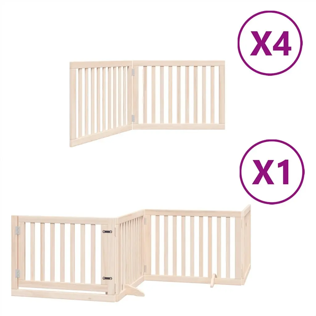 Poplar Wood Dog Gate, 960 cm, 12 Panels