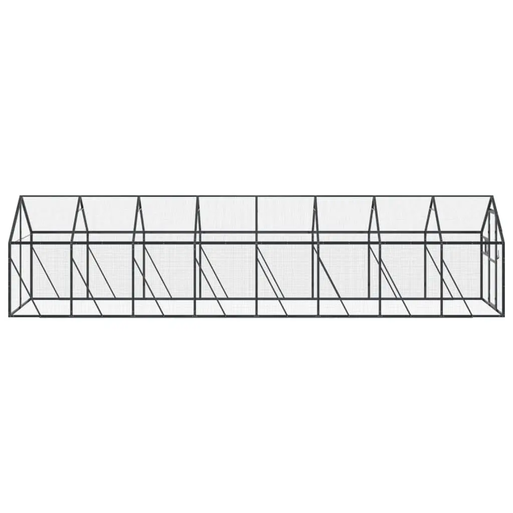 Aviary Bird Cage Anthracite Aluminium Frame Wire Mesh Large Outdoor Garden Pen