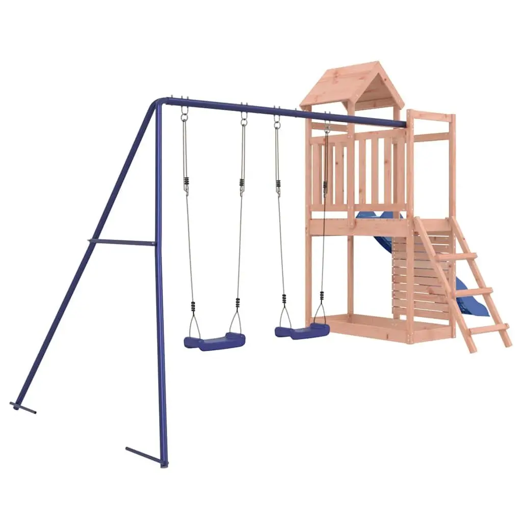 Wooden Outdoor Playset Climbing Frame Slide Swing Sandpit for Children Garden 90 cm